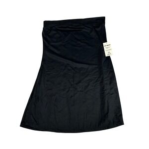 So Sexy Lycra Vintage Y2K‎ Showgirl Dancing Outfit Black Mini Skirt Medium NWT